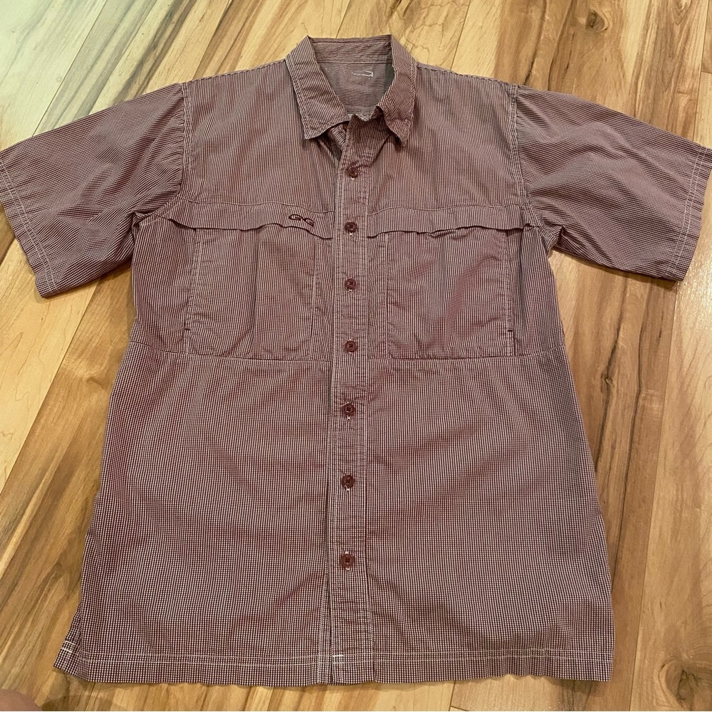 Game Guard Men's Short-Sleeve Button-Up Shirt—S